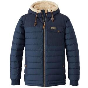 Men's L.L. Bean Blue Down Puffer Hooded Jacket